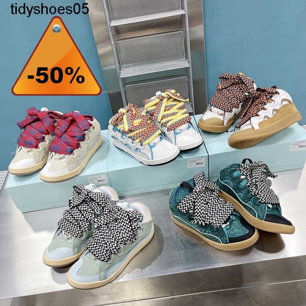 

with box bread shoes 2023 new thick soled men and women couples forrest gump training shoes slate casual dad shoes, Black