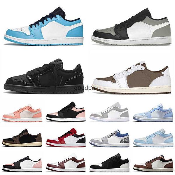 

shoes athletic jorden 1 low jumpman 1s travis scotts black phantom diamond shorts men trainers reverse mocha bleached coral shadow toe jorda