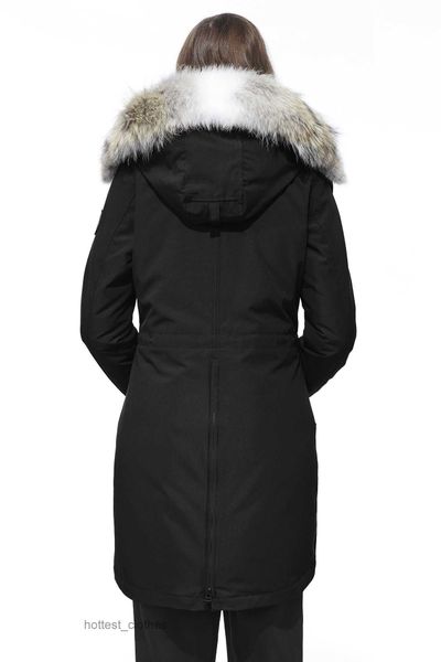 

canada down jackets canadian goose jacket women new duck couple coat parka real fur collar goose xhzi, Black