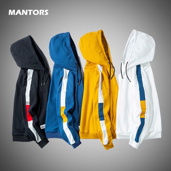 

mens hoodies sweatshirts men spring autumn casual hoodie patchwork hip hop streetwear hooded pullover mens clothes 221207, Black