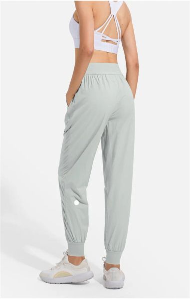 

women jogging yoga ninth pants pocket fitness leggings soft high waist hip lift elastic casual pants drawstring legs sweatpants8161996