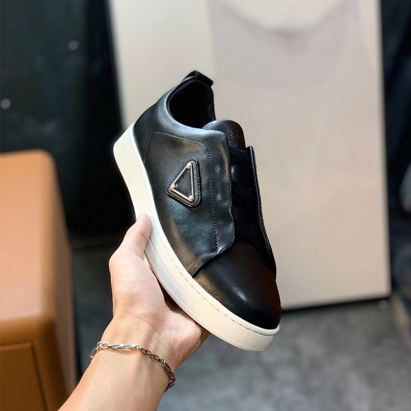 

casual shoes 7a designer for men luxury sneakers black blue white mens shoe lightweight large bottom layer cow leather