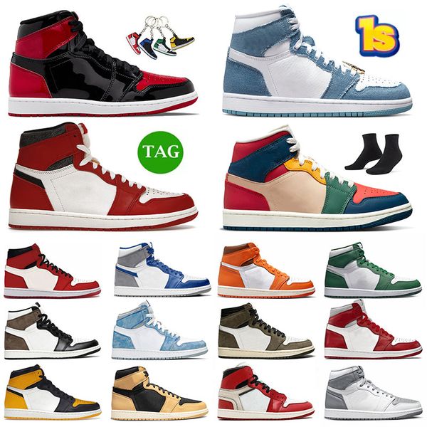 

denim sale jumpman 1 basketball shoes 36-46 sneakers 1s classic designers j1 multi color starfish chicago lost and found bred patent men wom