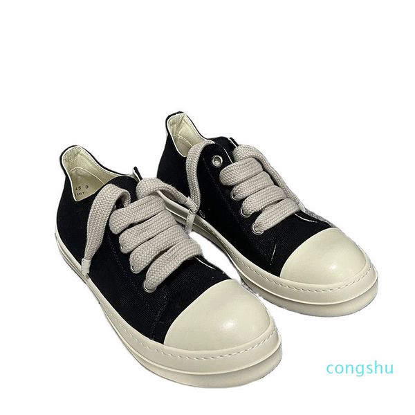 

basketball shoes casual rick men's thick bottom wide low-canvas ro owens women's sneakers