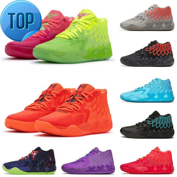 

2023 op basketball shoes 2022 mens lamelo ball mb 01 basketball shoes rick and morty red green galaxy purple sky blue grey black blast jr qu