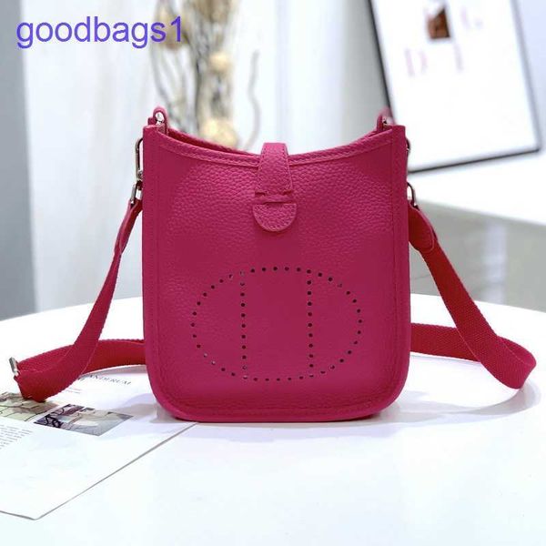 

designer herme evelins bag for women price 2022 autumn and winter new h family head leather lychee pattern men's women's universal