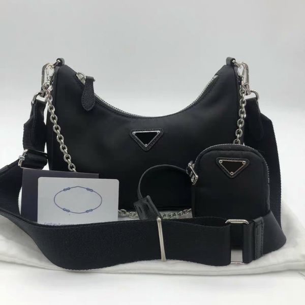 

designers bags luxurys handbag totes handbags prado 3 pieces bags crossbody hobo purses sale womens lady shoulder fashion wallet bag