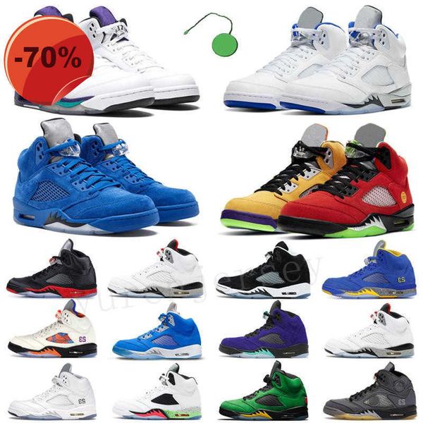 

high shoes 2022 men basketball shoes jumpman 5 5s what the playoffs raging bull stealth fire red oreo black metallic silver oregon wings cam
