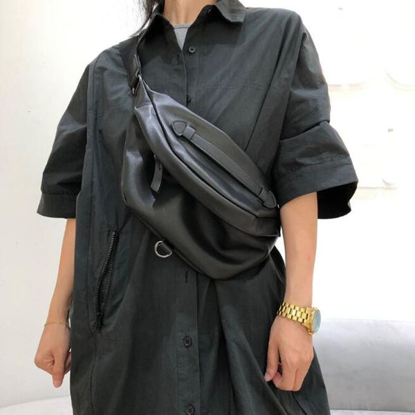 

waist bags genuine leather chest shoulder bag for woman cool crossbody packs cowhide female general belt saddle 221208