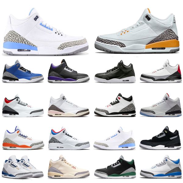 

3 3s shoes jumpman basketball shoes mens men cool grey georgetown unc pine green racer blue trainers outdoor sports sneakers women knicks