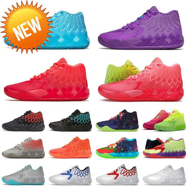 

outdoor basketball shoes mb.01 basketball shoes luxurys mens sports rick and morty basketball shoe mb1 buzz queen city rock ridge black red