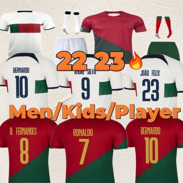 

2022 world cup portuguese soccer jerseys joao felix bernardo r. leao g.guedes bruno fernandes fans tees player diego j. otavio ronaldo footb, Black;yellow