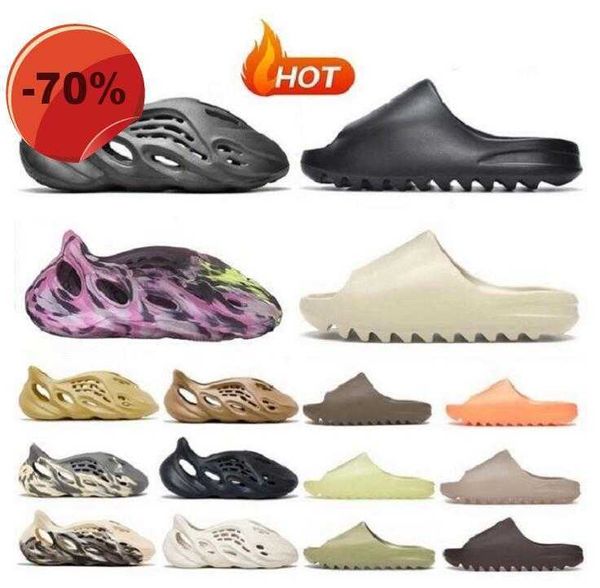 

2023 designer sandals woman sandal mens slide slipper slides sliders black white resin pure ochre bone slippers with box size 36-48