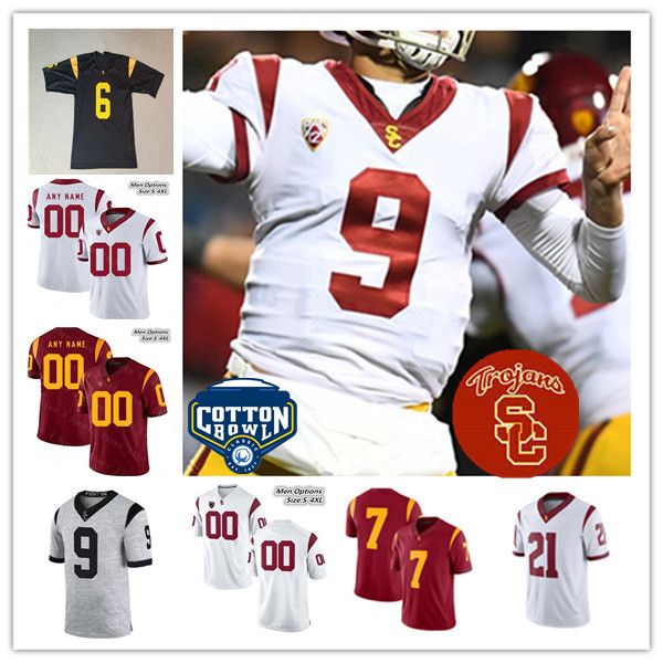 

ncaa cotton bowl usc trojans southern california college football jerseys caleb williams miller moss travis dye austin jones addison washing, Black