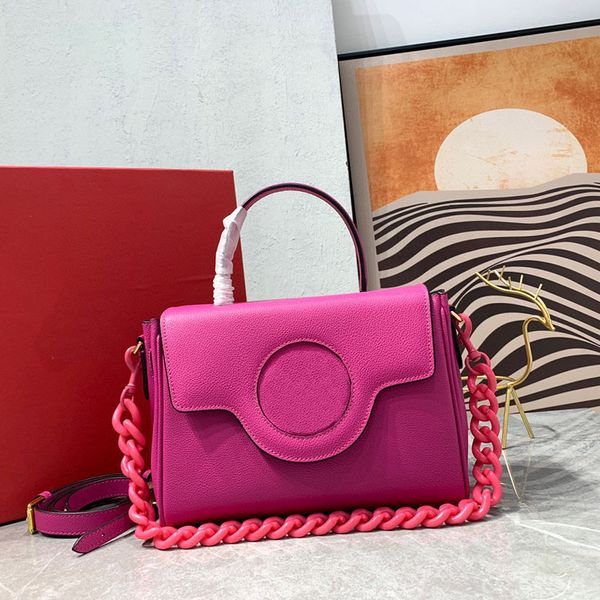 

retro lady messenger bags peach lychee pattern european and american fashion leather shoulder bag luxury leather commuter designer ladies ha
