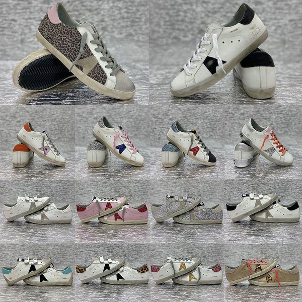 

2022 casual shoes dirty shoe sneakers shoes designer sneakers golden super star classic do-old snake skin heel suede citp with box, Black