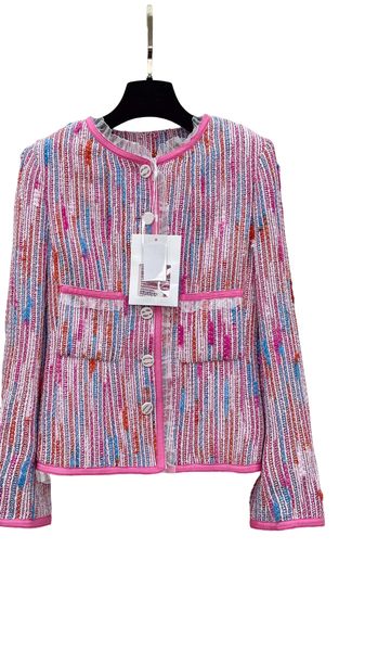 

women's jackets designer new 2023 brand jacket ootd fashion grade autumn winter lace tweed coat leisure spring coats cardigan women 47f, Black;brown