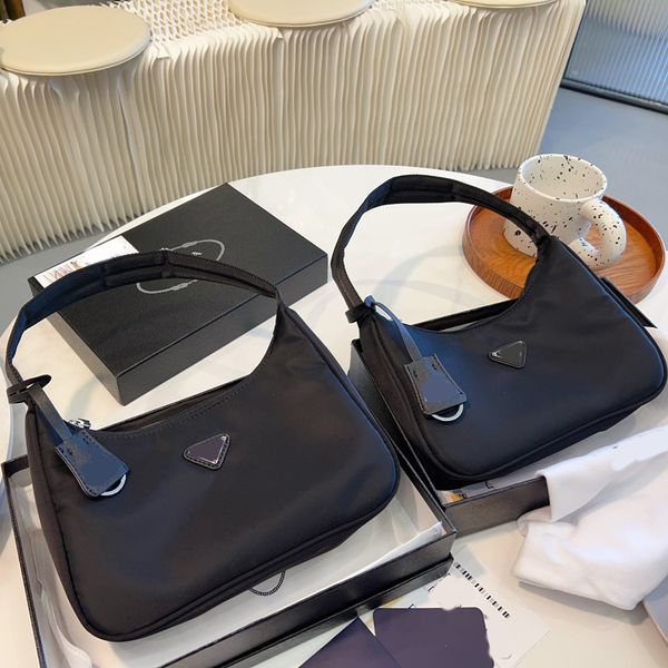 

totes bag axillary nylon luxury designer brand fashion shoulder bags handbags women letter purse phone bag wallet metallic plain