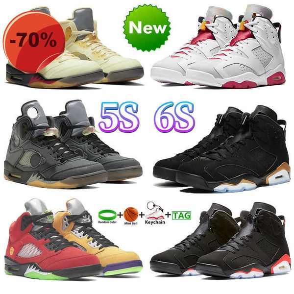 

high shoes jumpman 5s 6s sneaker basketball shoes retro men women 5 6 designer shoe sports trainer white x sail black muslin what the hare d