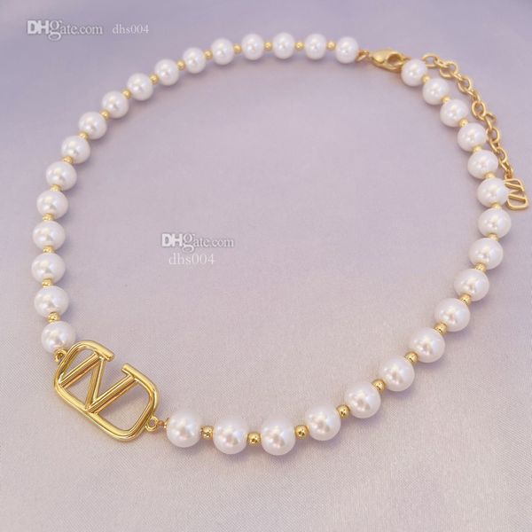 

designer charm bracelets letter v logo necklace luxury women fashion jewelry necklaces metal valentinoity bracelet fdfd, Golden;silver