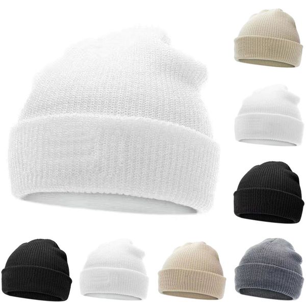

men women hats newstyle luxury knitted hat brand designer beanie cap autumn winter wool caps casual fitted fashion skull hat, Yellow