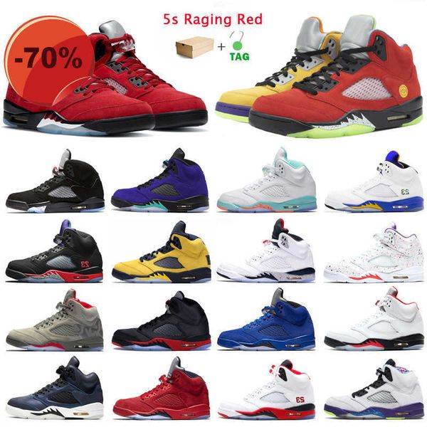 

high shoes 5s raging red mens basketball shoes jumpman 5 hyper royal og black metallic blue suede men trainers outdoor sports sneakers with