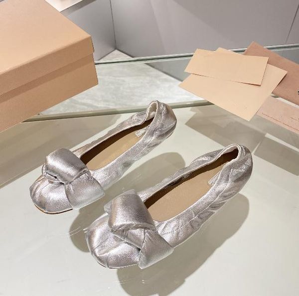 

ballet shoes flat miu women dance with bows female bow tie wedding girl comfort ladies mary jane flats leather shoes 7uti, Black