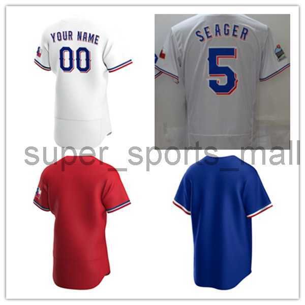 

baseball jerseys corey seager 5 jersey white color button up men size s-xxxl stitched mix and match all jerseys blank no name number blue, Blue;black