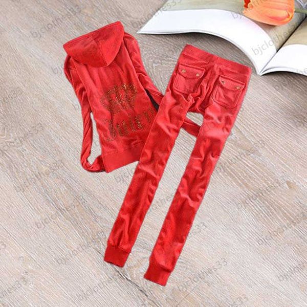 

juicy tracksuit womens two piece brand juicy tracksuits crown letter ornament regular long sleeve hooded elastic waist bunched leg trousers, White