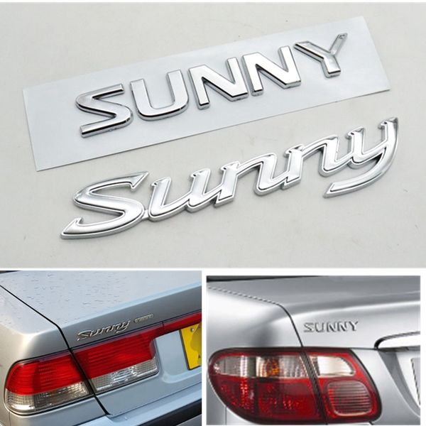 

car letter rear trunk decals sunny emblem logo badge sticker for nissan sunny b15