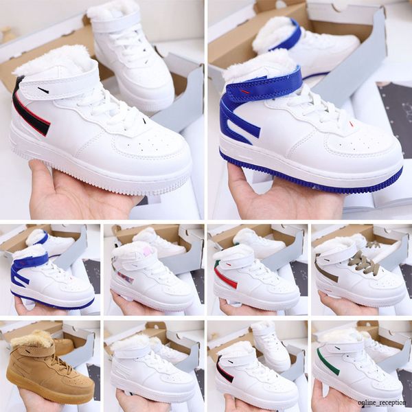 

2022 plush kids shoes 1 shadow triple white black spruce pale ivory washed coral sapphire athletic outdoor designer outdoor sneakers size 27