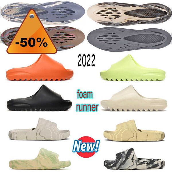 

2023 the highest version on the market slides slippers designer sandals mens womens black desert sand bone white glow green enflame orange o