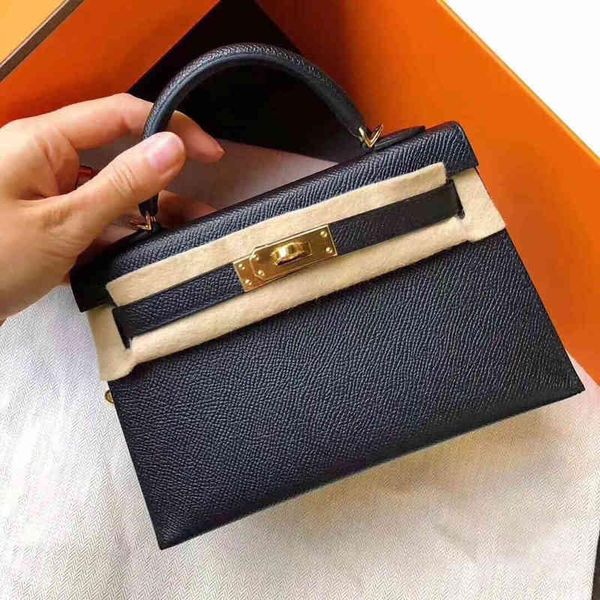 

2022 new fashion bag handbag second luxurys generation leather h women's mini cowhide one shoulder quality
