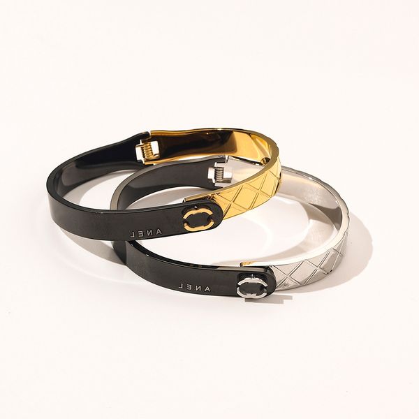 

branded designer bracelets women designers bangle luxury letter jewelry crystal 18k gold plated 925 silver plated stainless steel wedding