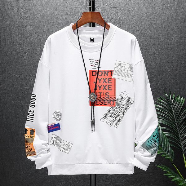 

mens hoodies sweatshirts long sleeve hoodie fashion streetwear digital printing pullover men casual hip hop harajuku 221207, Black