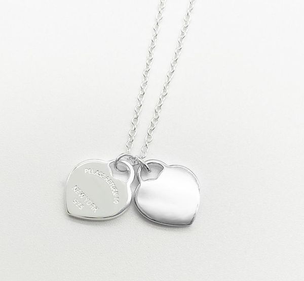 

original gift box tiff925 silver love heart pendants jewelry diamond necklaces returnlover women mens statement necklace woman fas6688399