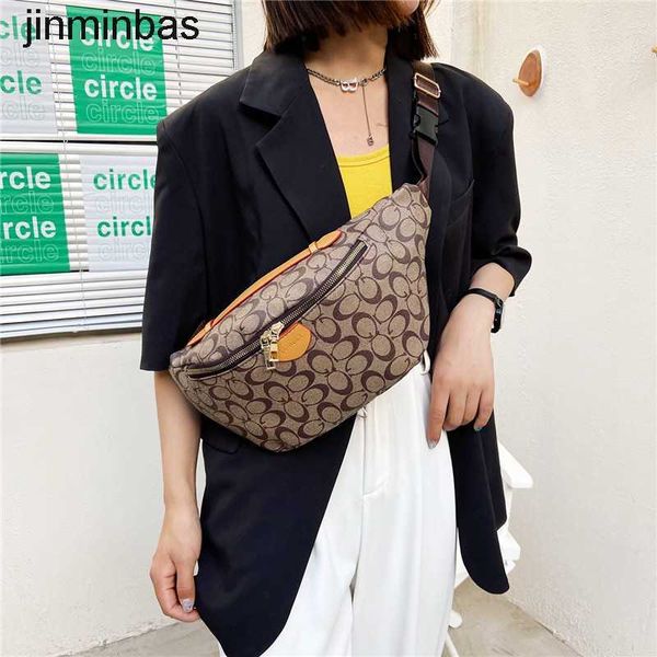

50% discount in stores 2023 fashion bag bag women new fashion print street waist cht simple trend one shoulder crossbody