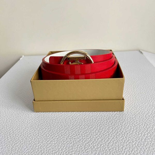 

luxury designer belt fashion retro men belt letter embossed smooth buckle women leather belts width 3.8cm black brown red