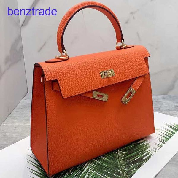 

designer herme kely bags for women price 2022 new cowhide palm print bag 25cm leather one shoulder messenger fashion portable wom