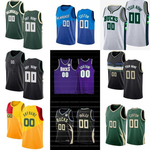 

men women youth milwaukee''bucks''custom 43 thanasis antetokounmpo 54 sandro mamukelashvili 22 middleton giannis 34 ante, Black;red