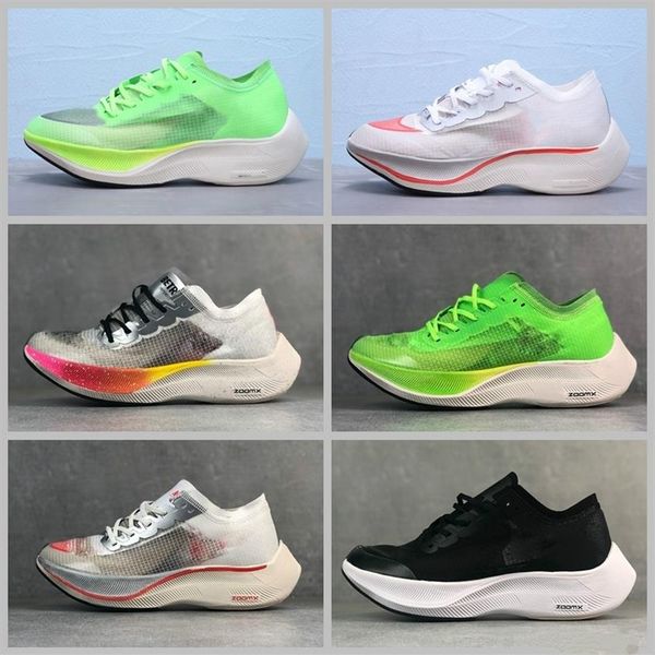 

2019 new zoomx vaporfly next% volt running shoes outdoor women breathable casual jogging shoe mens designer sneakers sport trainer270n, Black