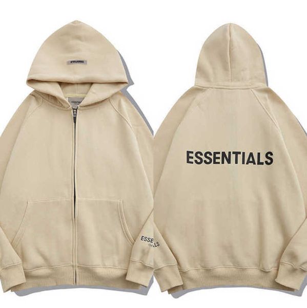 

luxury essentials men's tracksuits sweatshirts fashion zipper hoodies men women sportswear pant suit hooded sweater casual pullover co, Gray