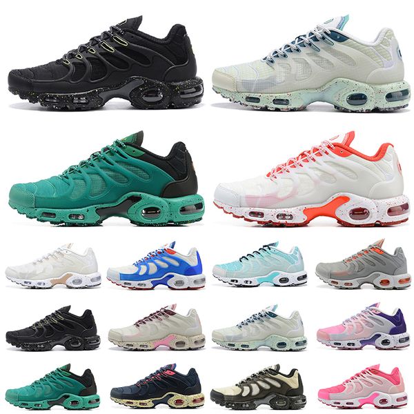 

running shoes for men women tn plus terrascape triple white black lime tns 3 laser blue light bone university gold mens outdoor trainer spor