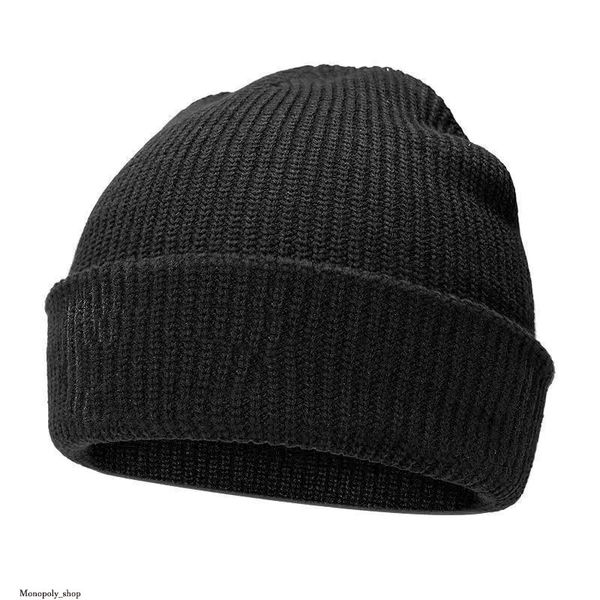 

2023 winter cap mens hat beanie brand warm beanies fashion european american women double-layer folded knit womens woolen hat, Yellow