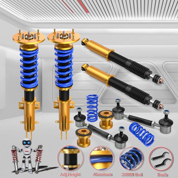 

4x full coilovers adj. height struts absorber for 2005-14 ford mustang 2005