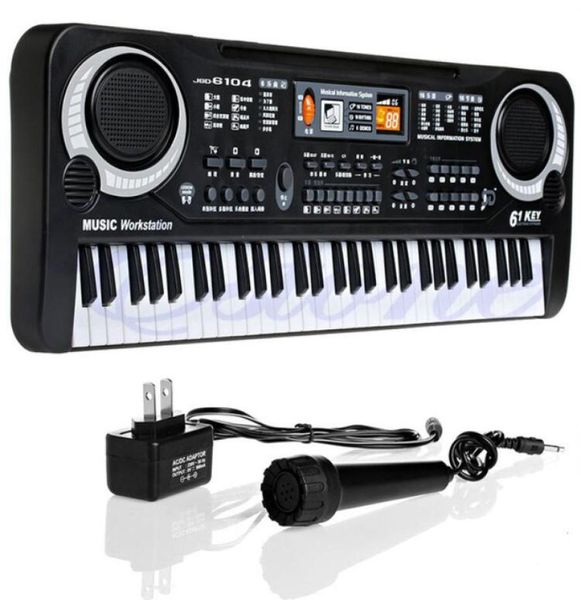 

children electric piano organ 61 keys music electronic keyboard key board for kids chrismas gift us plug5547220