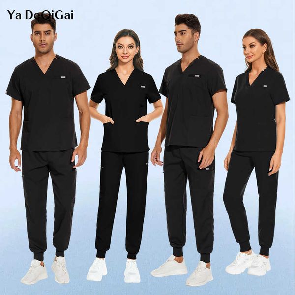 

medical scrub suits hospital doctor nurse uniform medical-surgical uniform hospital-overall scrubs pants beauty salon-set