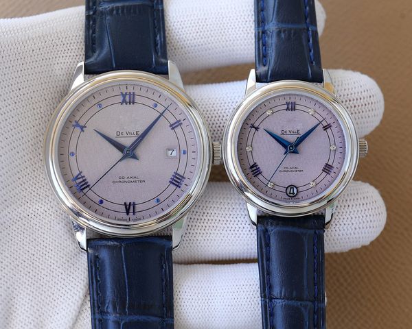 

couple fashion designer watch men's business 8215 full-automatic movement watches sapphire mirror 316 fine steel watchs 40mm 32.7mm, Slivery;brown