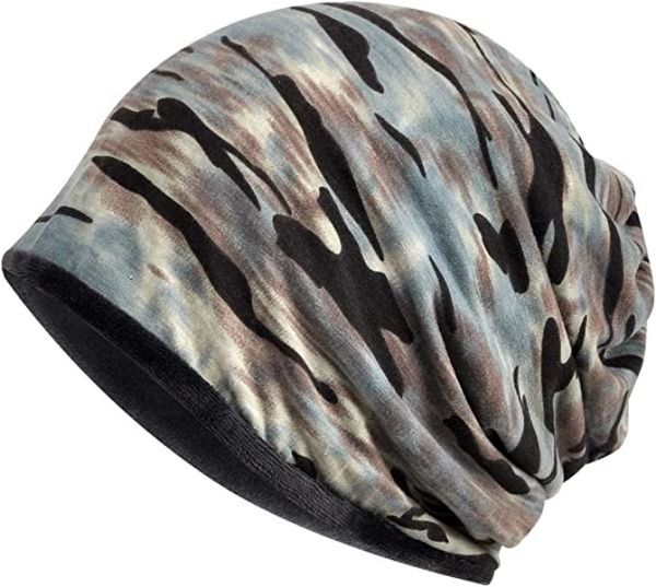 

new cancer chemo beanies cap winter soft warm turban hat military army cap wrap headscarf hair accessories, Blue;gray