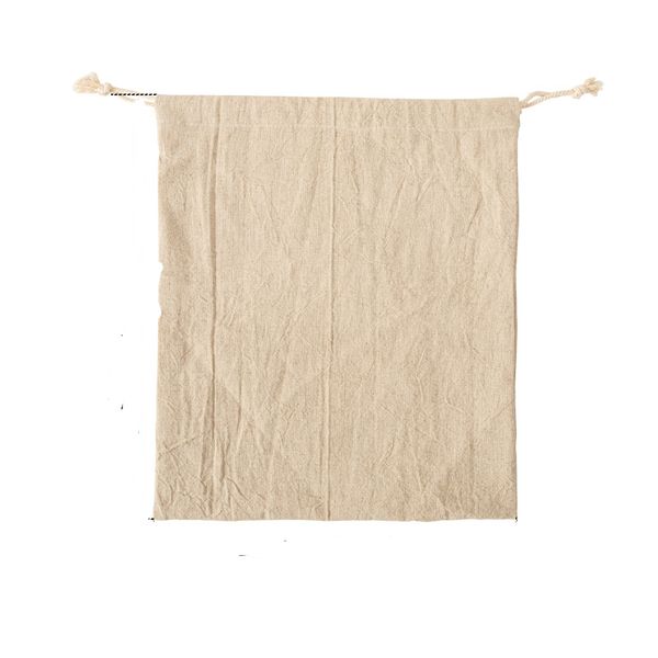 

10pcs shopping bags cotton plain foldable reuse large capacity drawstring bag